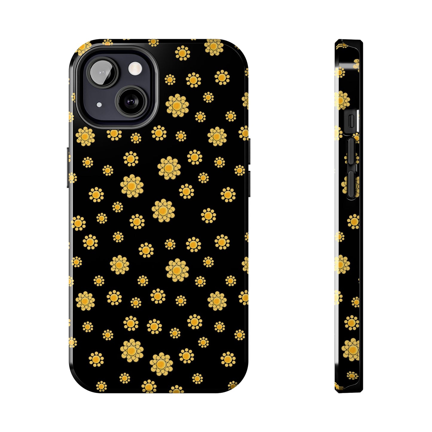 Bandana Dots Black / Yellow Phone Case