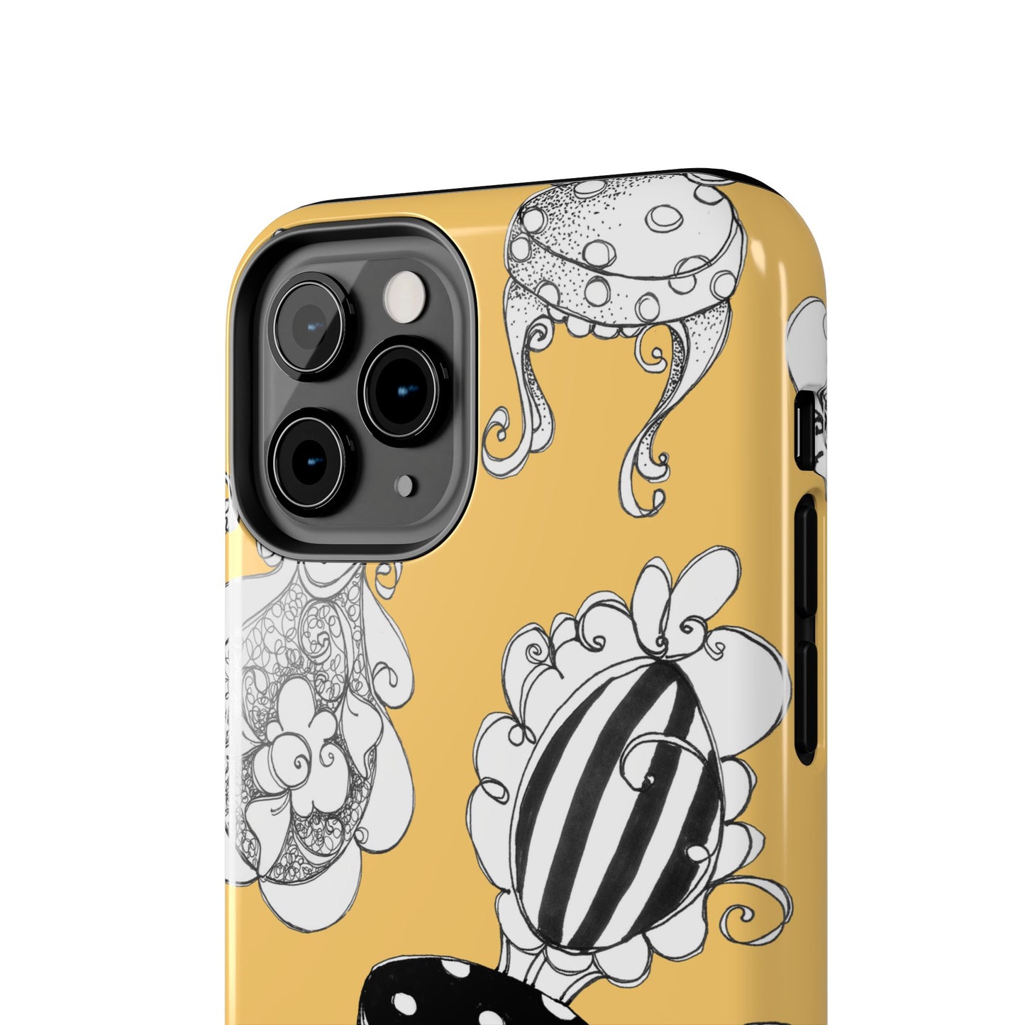 Bistro Chairs Yellow Phone Case
