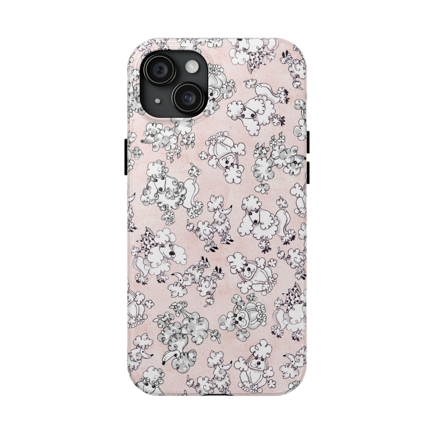 Paris Poodles Pink Phone Case