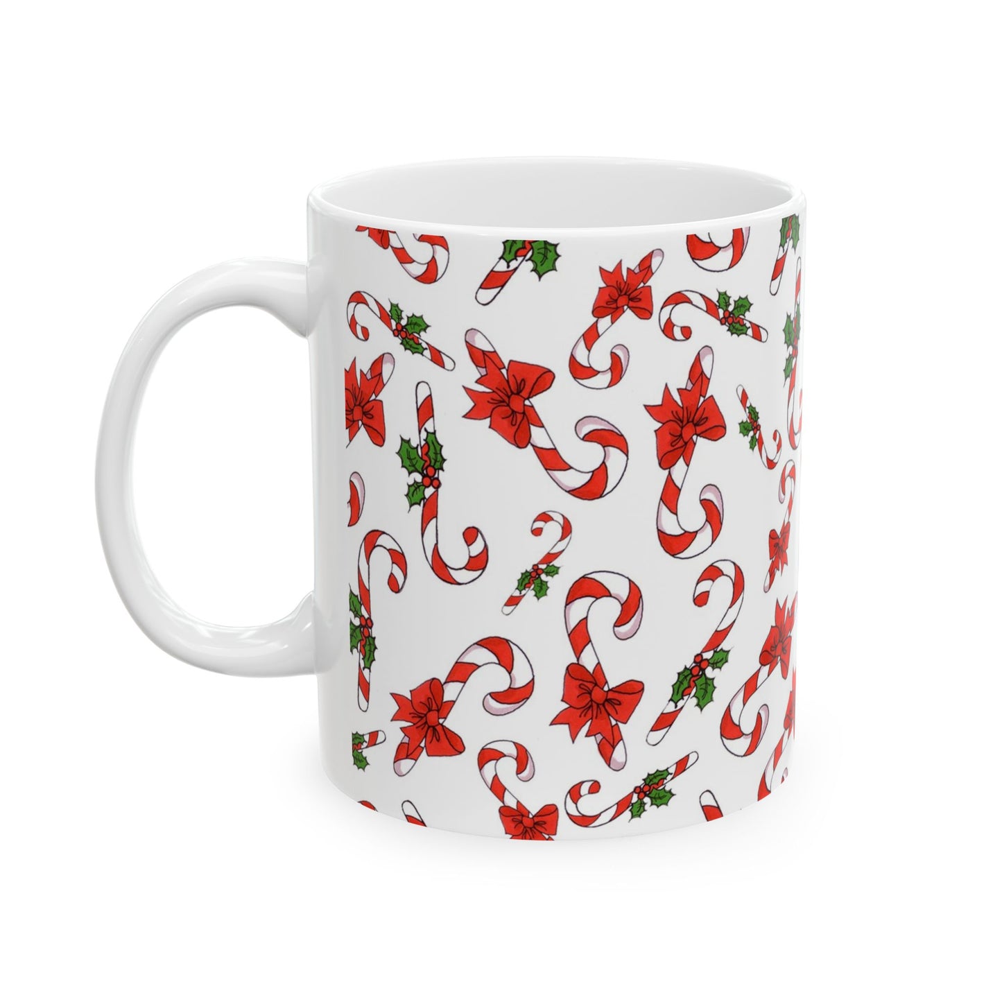 Candy Cane Crowd White Cup