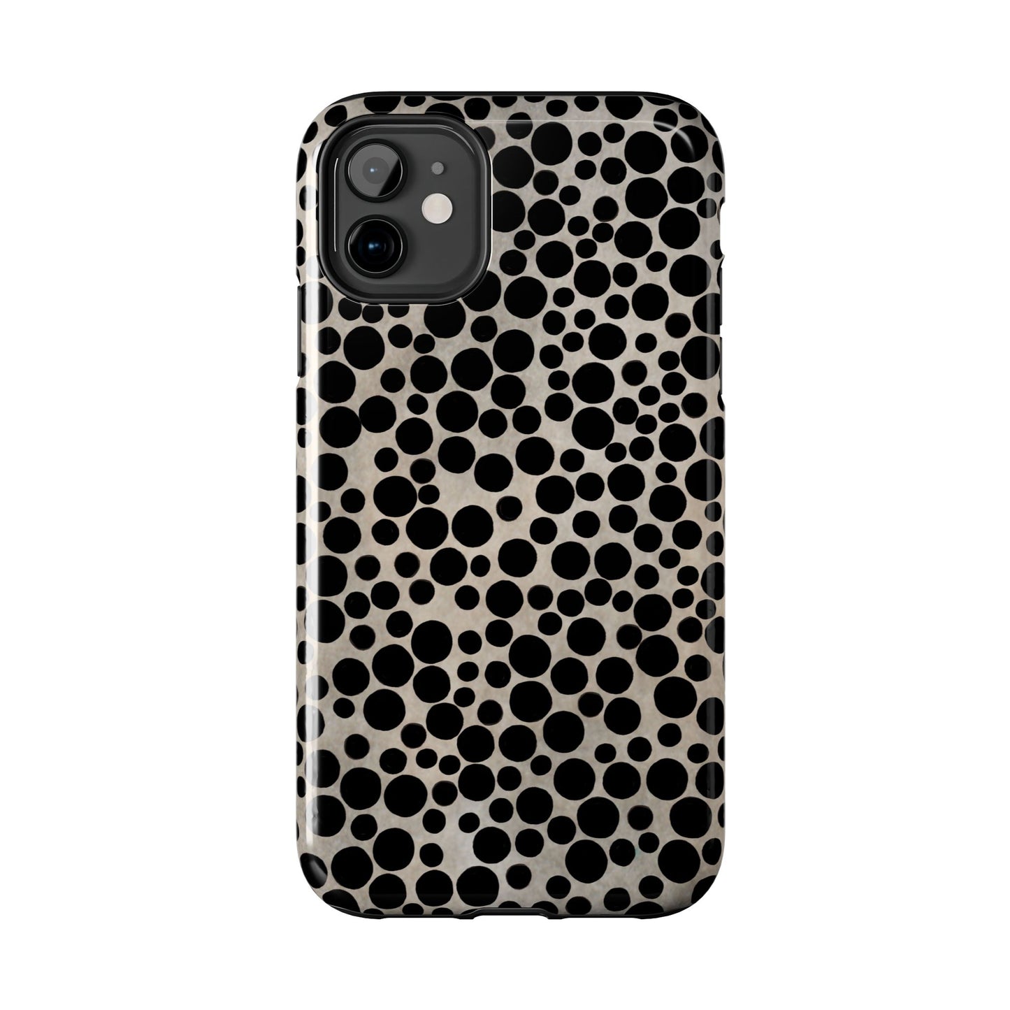 Felt Dots Silver Phone Case