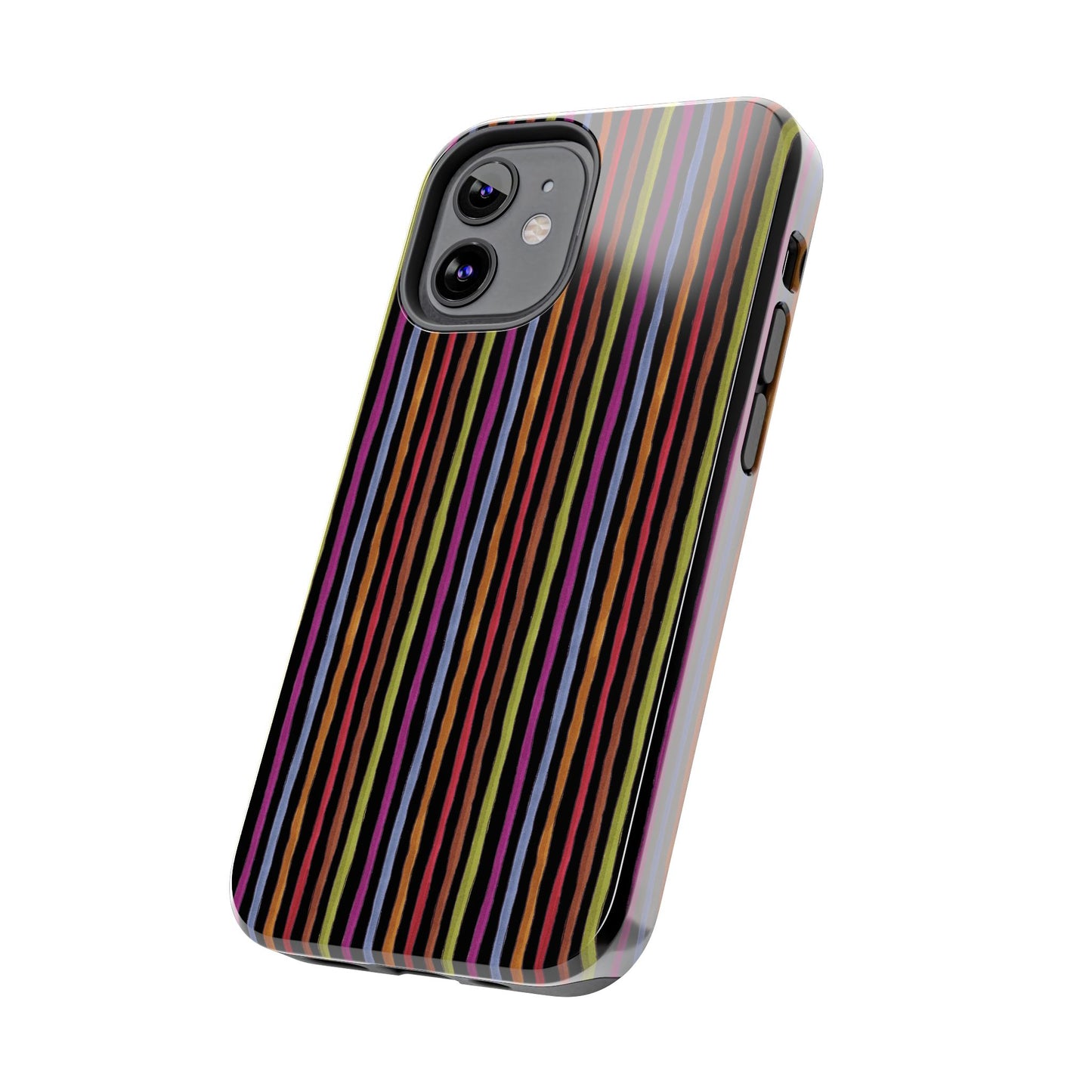 Stripe Black Phone Case