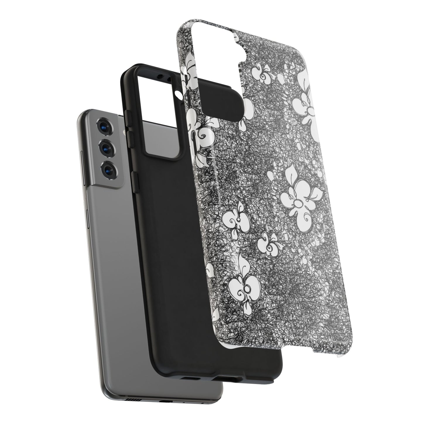 Flower Scribbles Phone Case