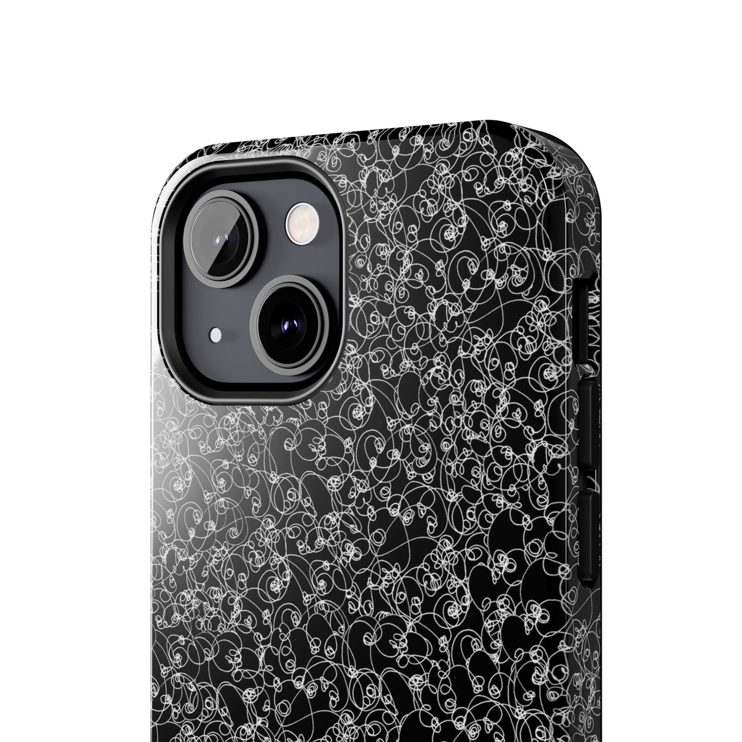 Scribble Black / White Phone Case
