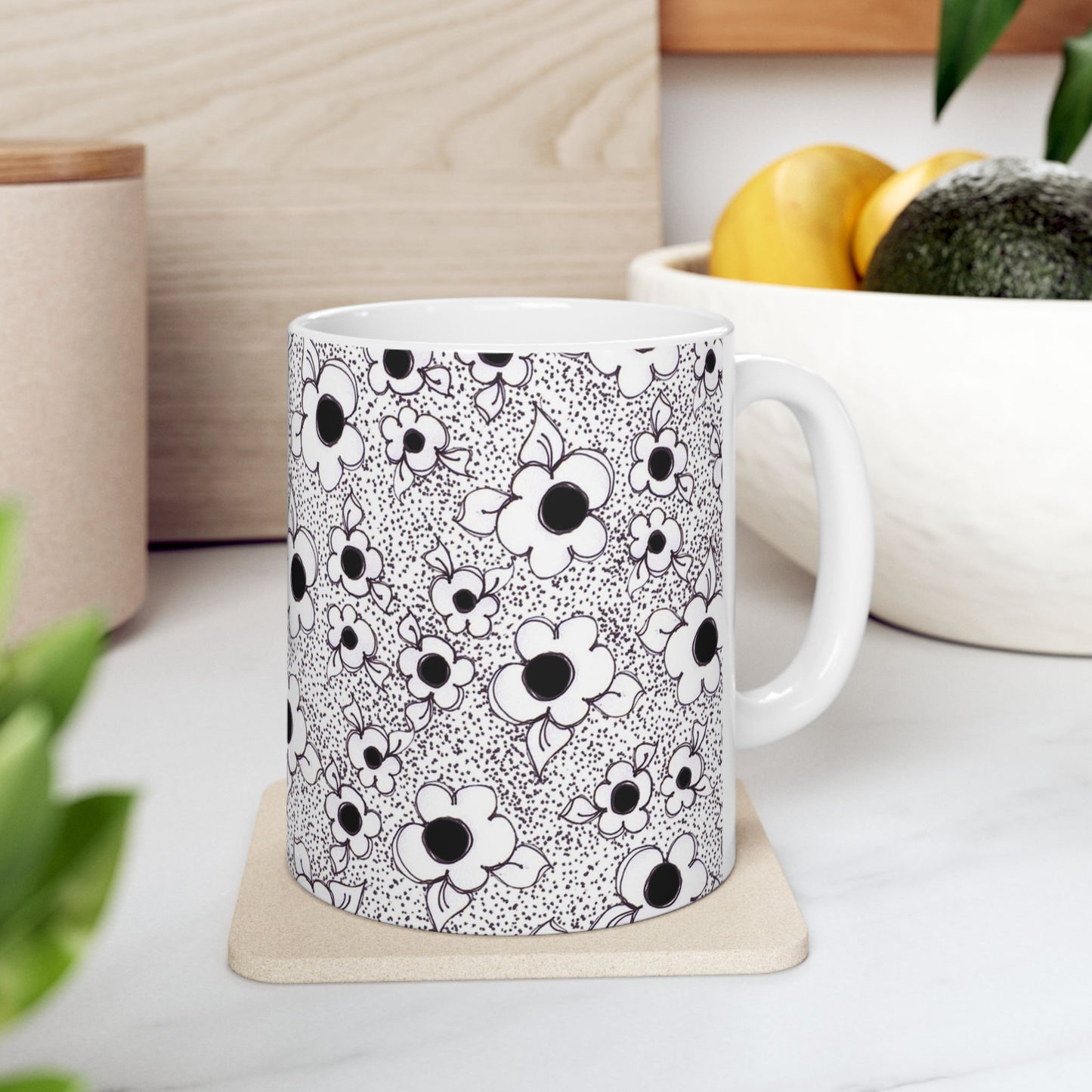 Daisies & Stipple Cup