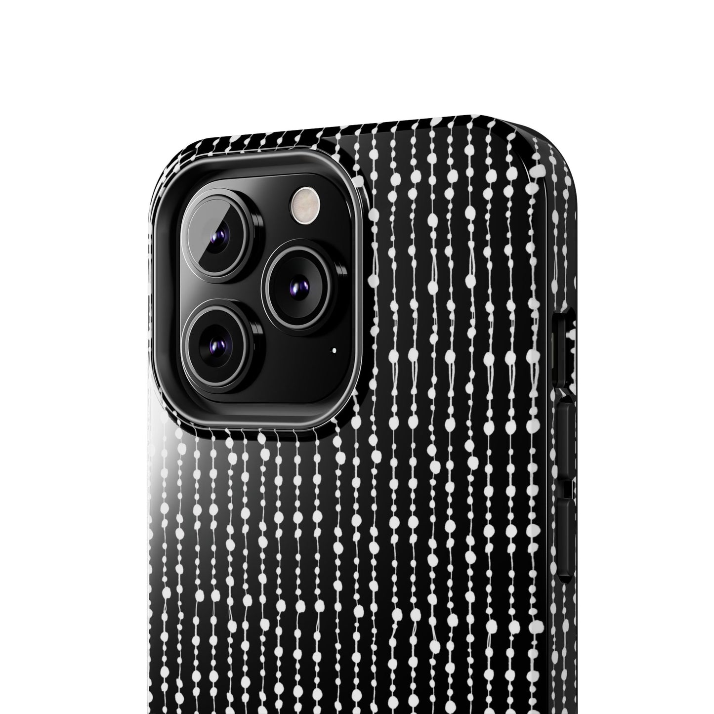 Beaded Curtain Black / White Phone Case