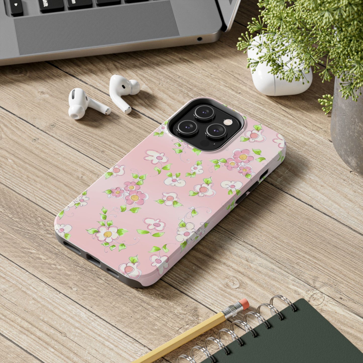 Precious Posies Pink Phone Case