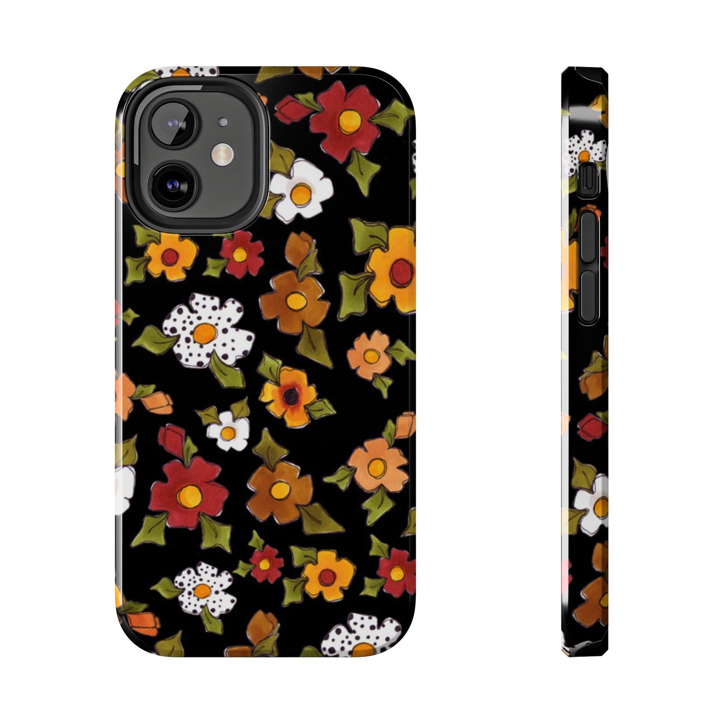 Spice Posie Black Phone Case