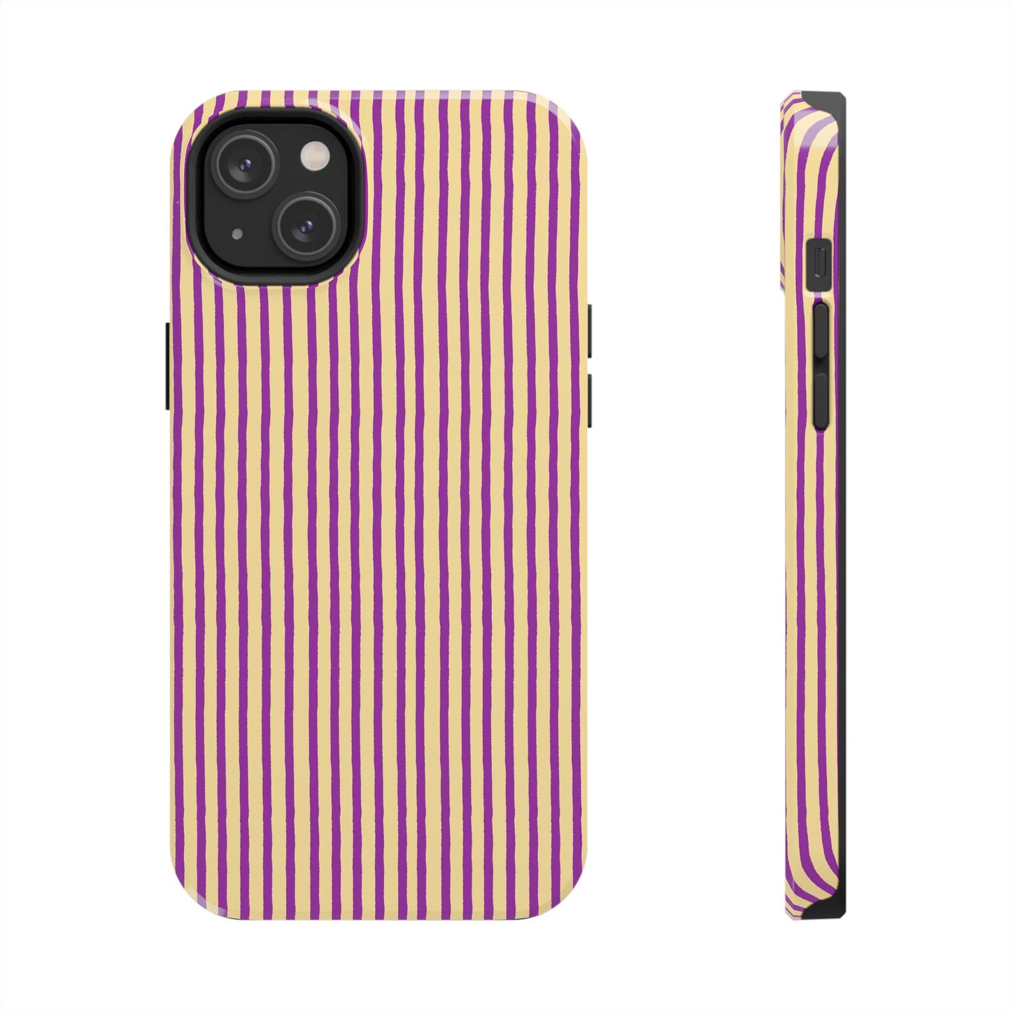 Stripe Yellow / Purple Phone Case