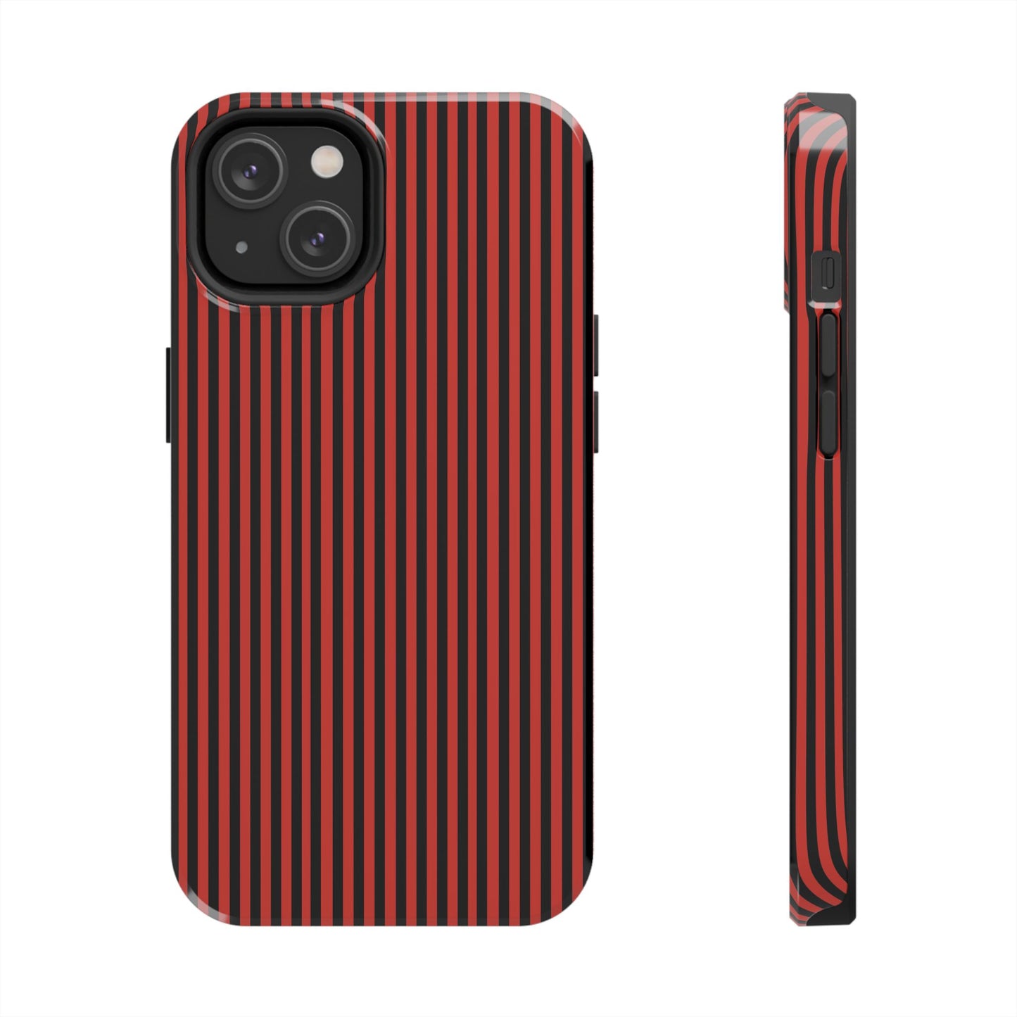 Stripe Red / Black Phone Case