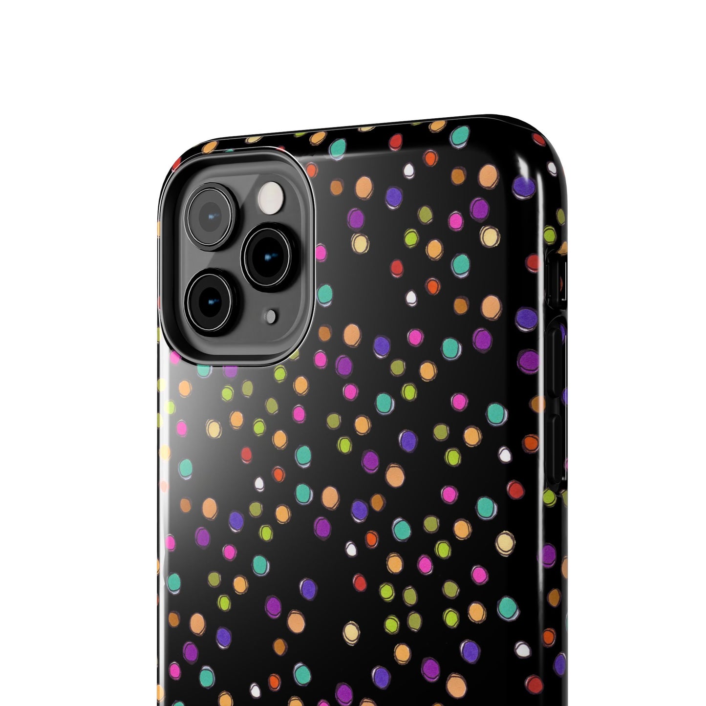 Dog Dots Black Phone Case