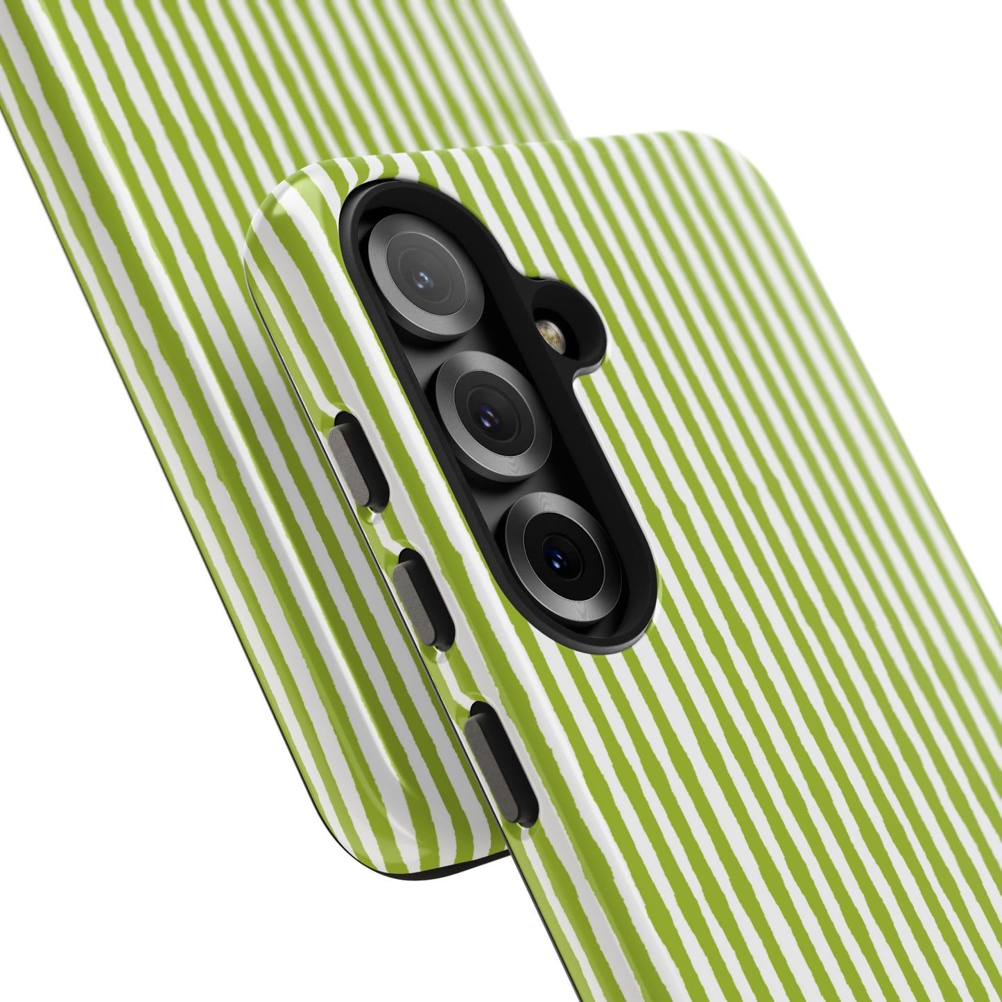 Lazy Stripe Green / White Phone Case