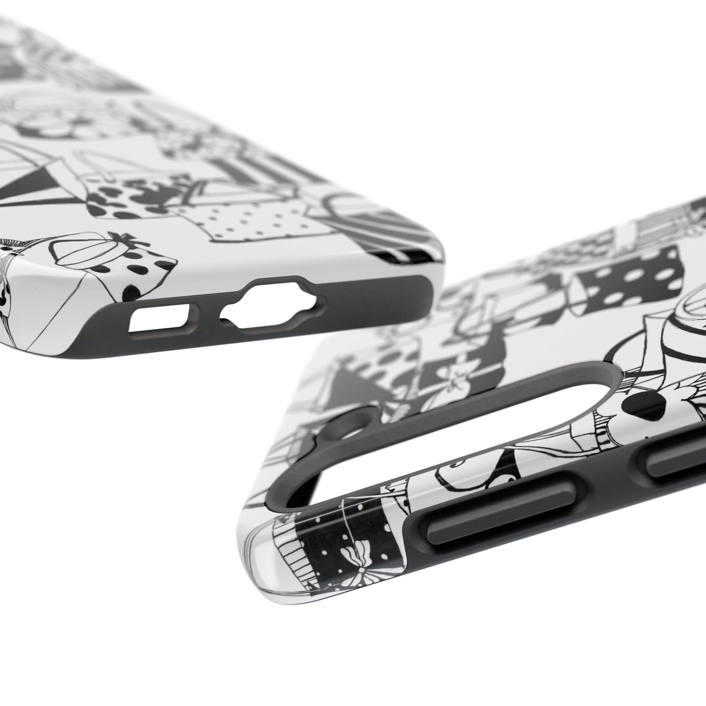 Totes White / Black Phone Case