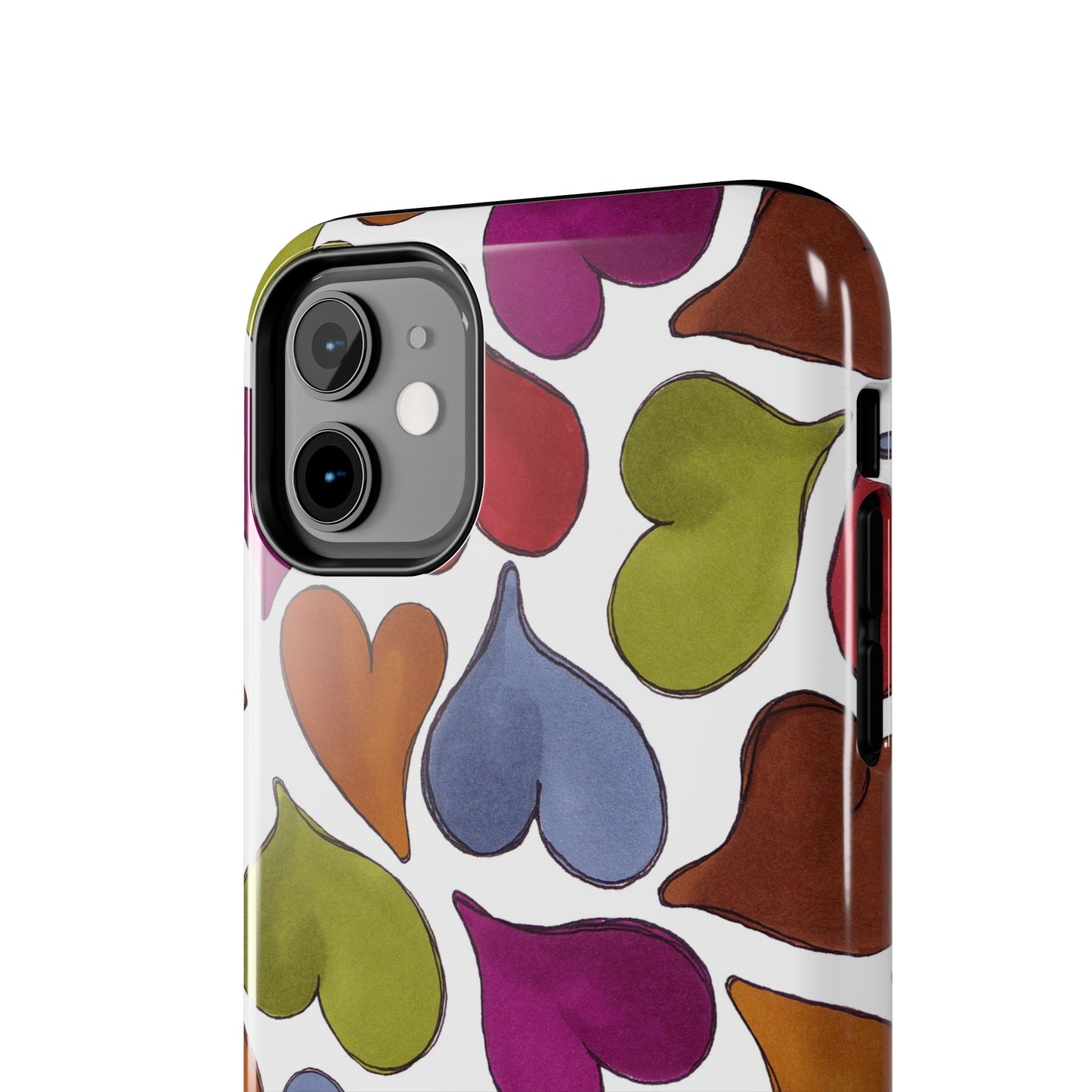 Big Hearted White Phone Case