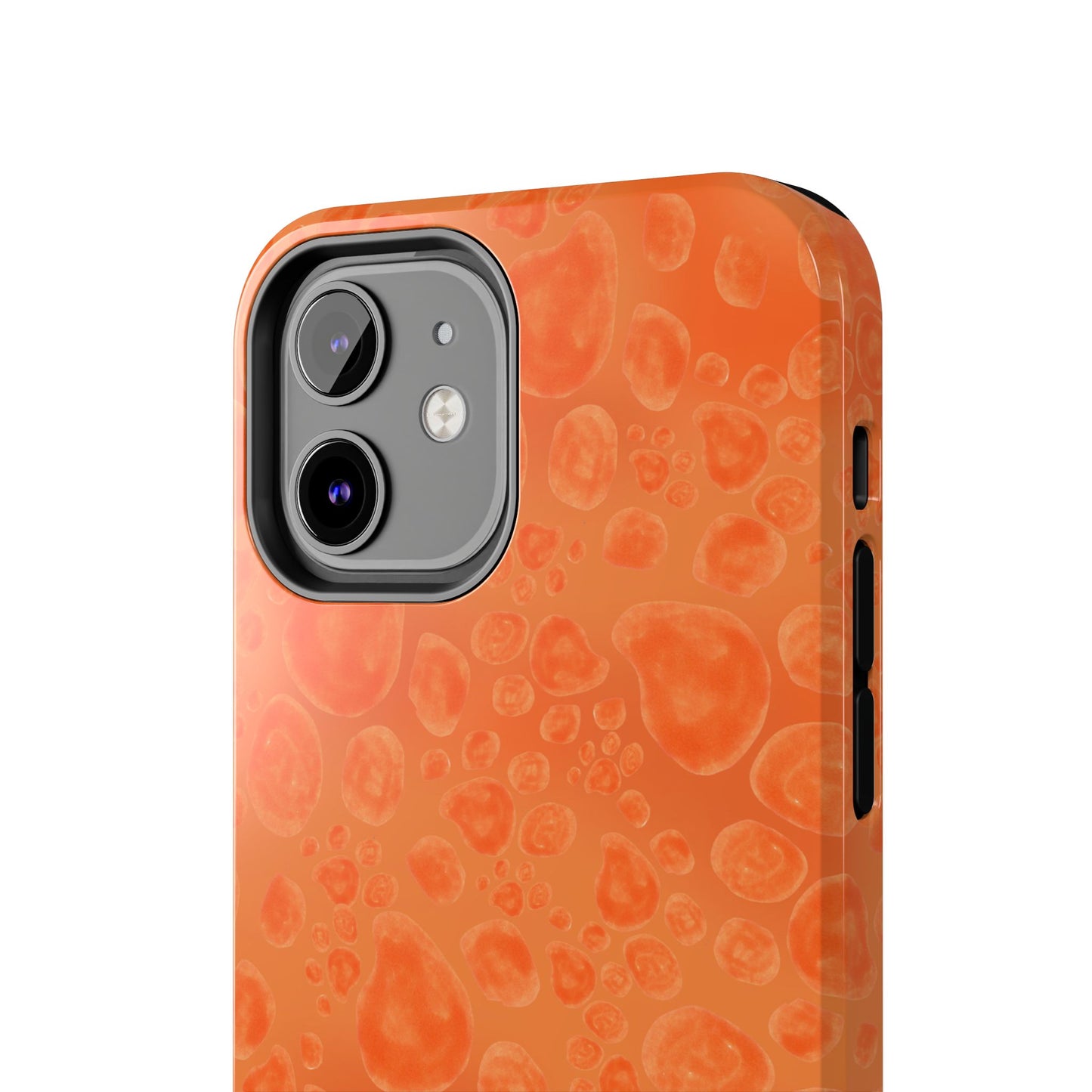 Paw Dots Orange Phone Case