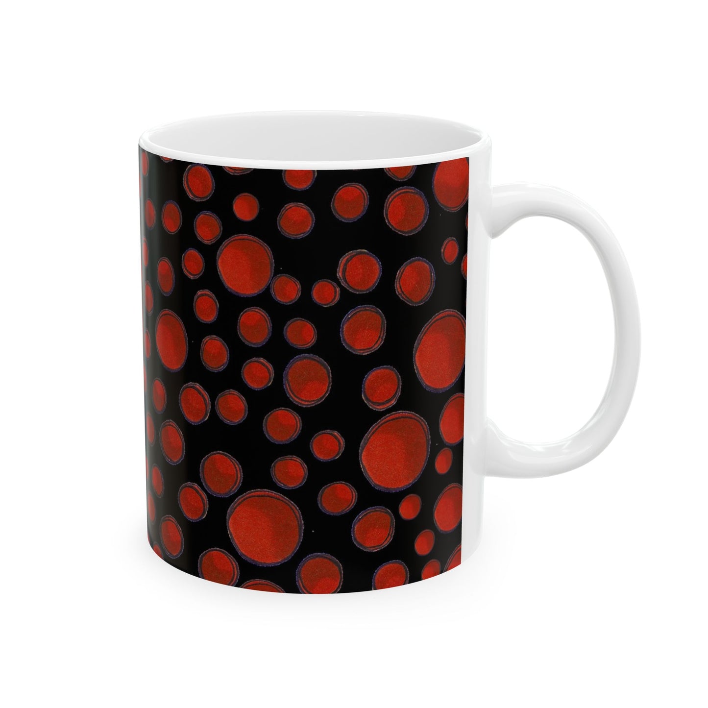 Dot Assortment Black / Red Cup