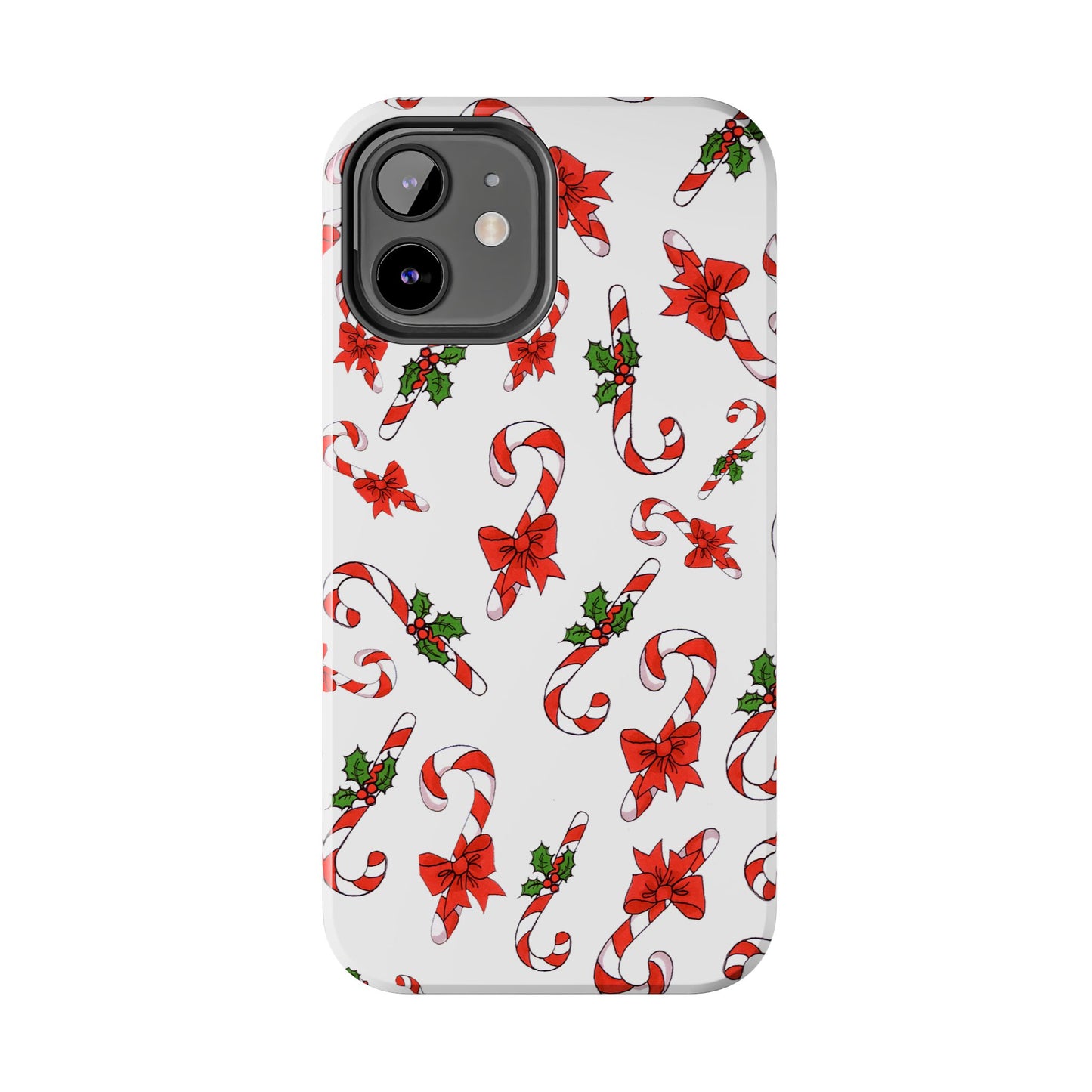 Candy Cane Crowd White Phone Case