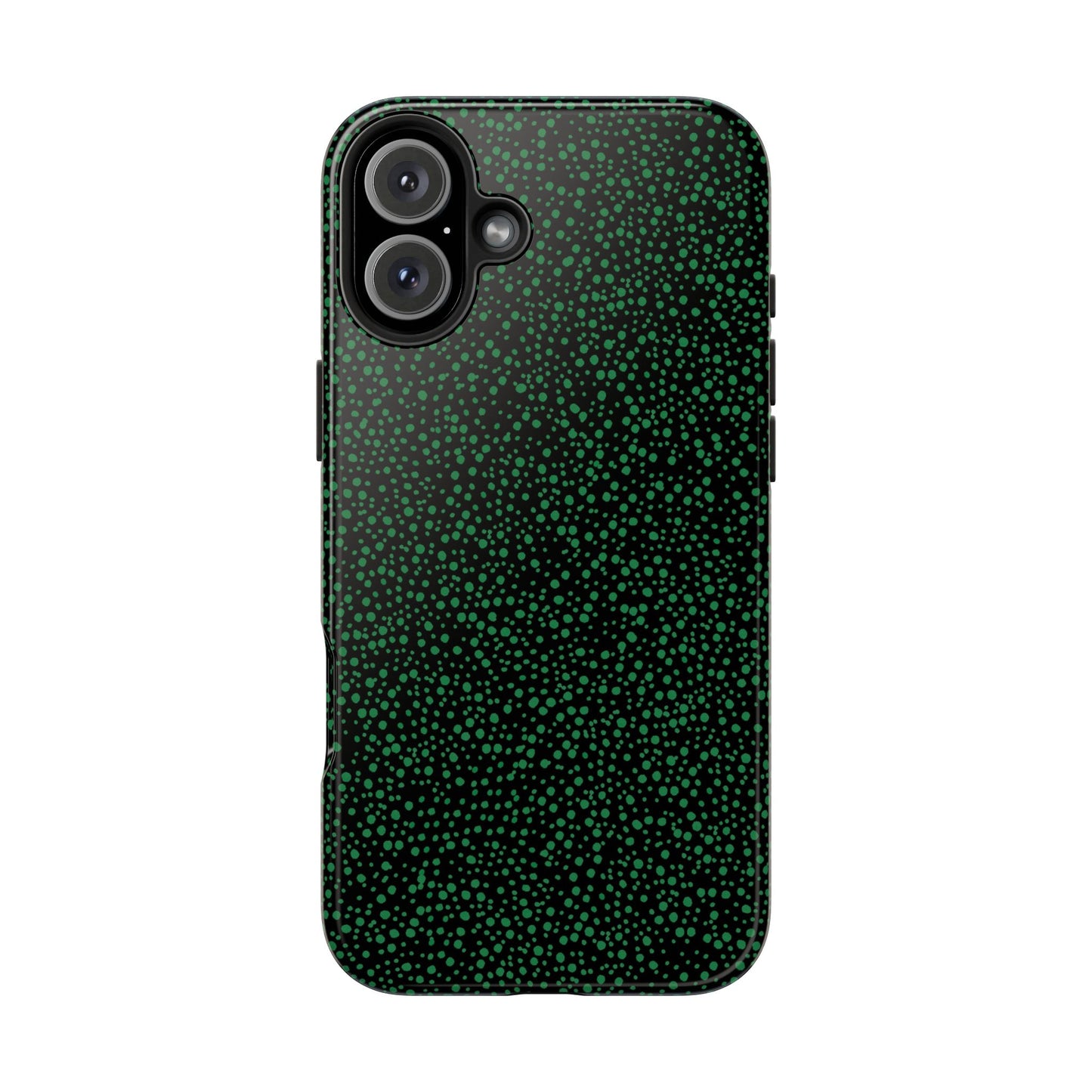Confetti Black / Green Phone Case