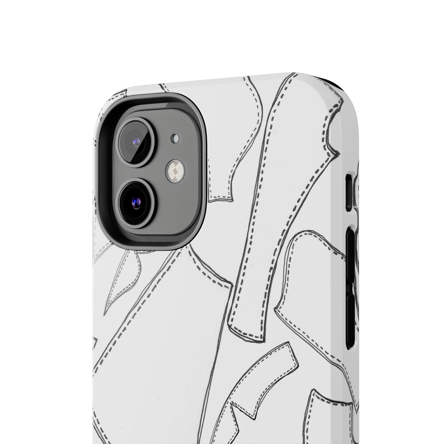 Pattern Pieces White Phone Case