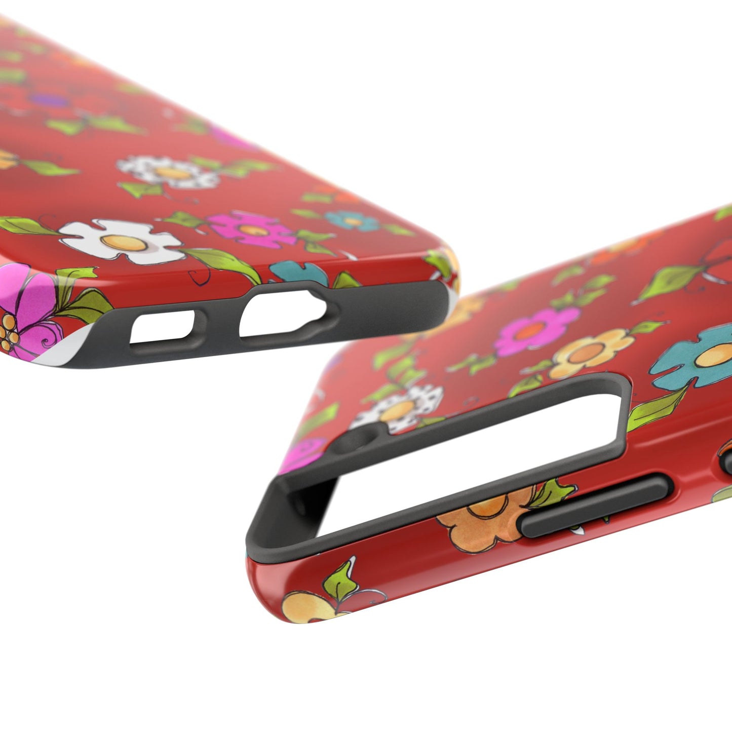 Happy Blooms Red Phone Case