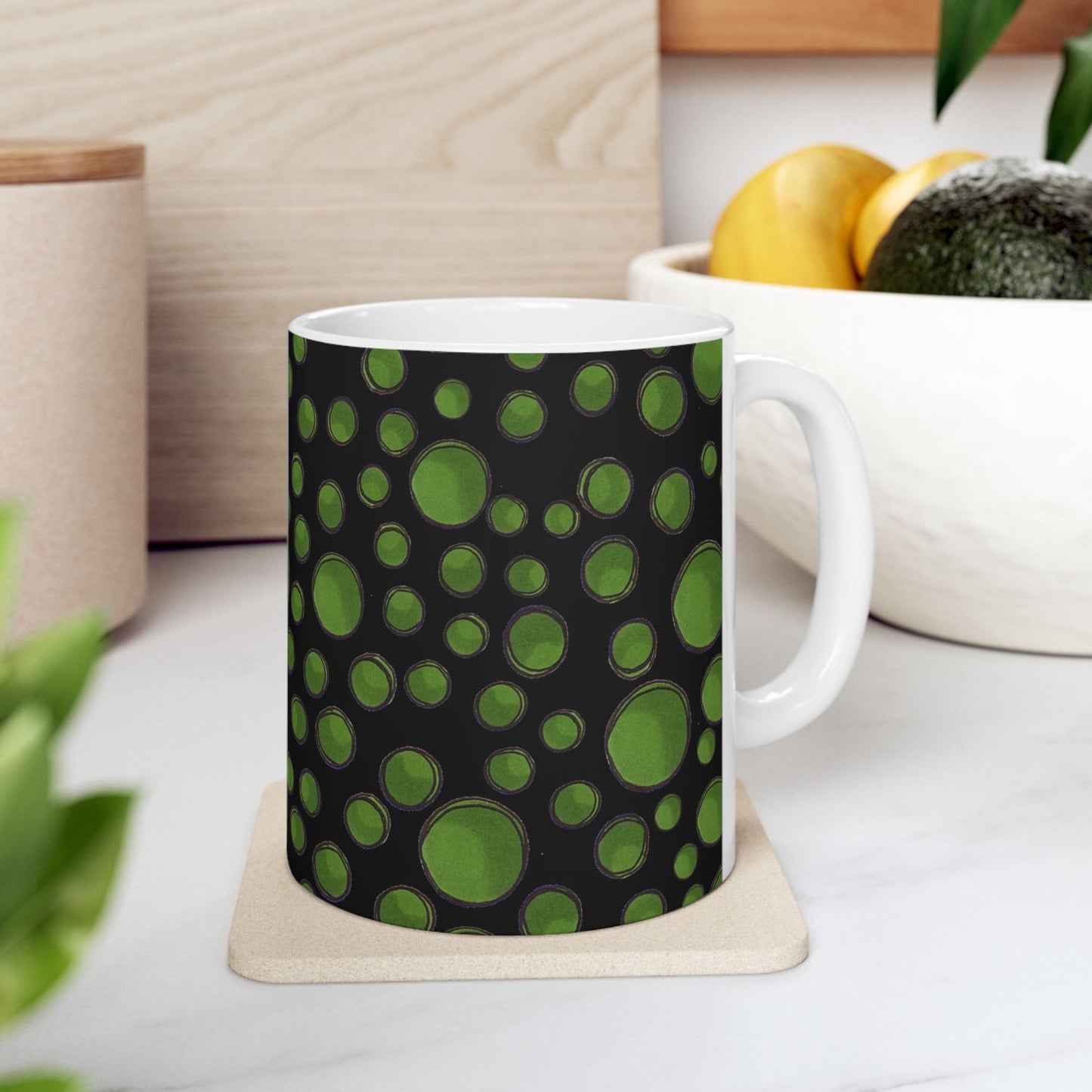 Dot Assortment Black / Green Cup