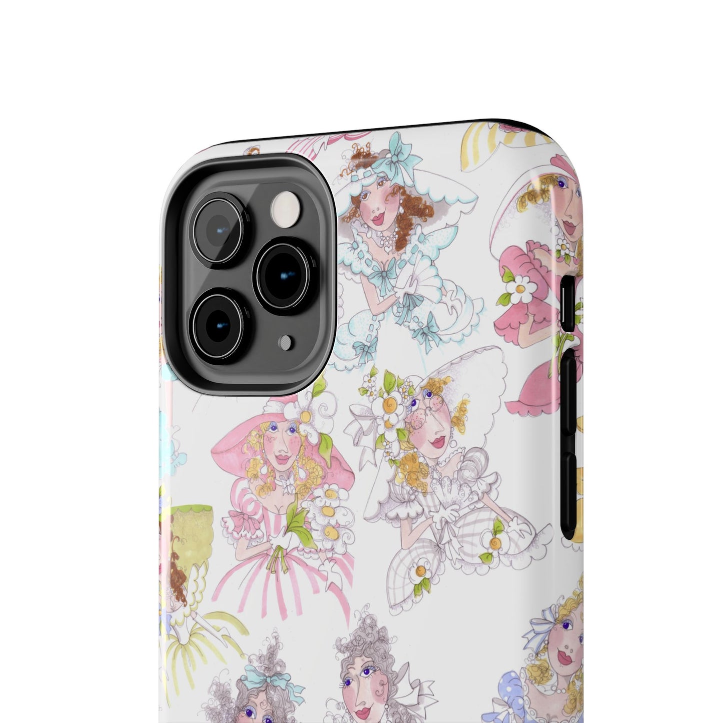 Tossed Belles White Phone Case