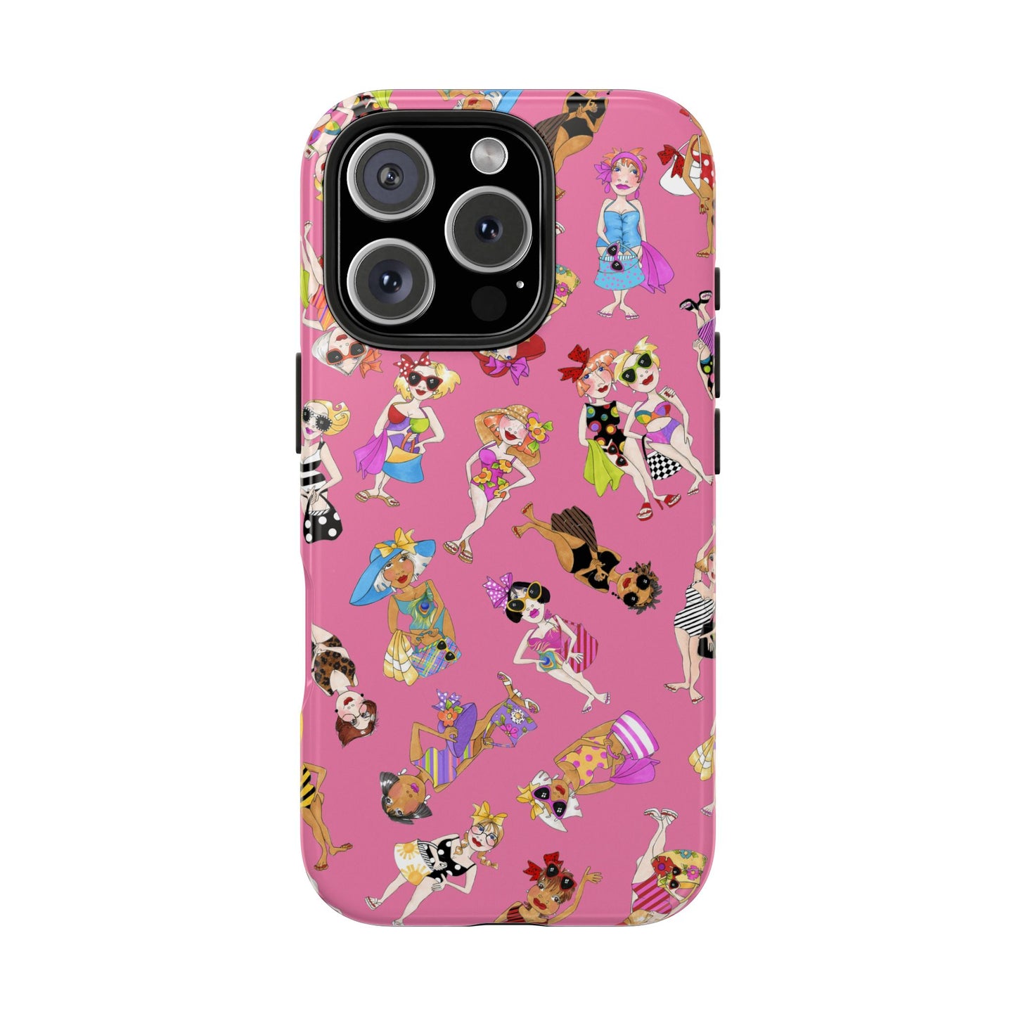 Tossed Beauties Pink Phone Case