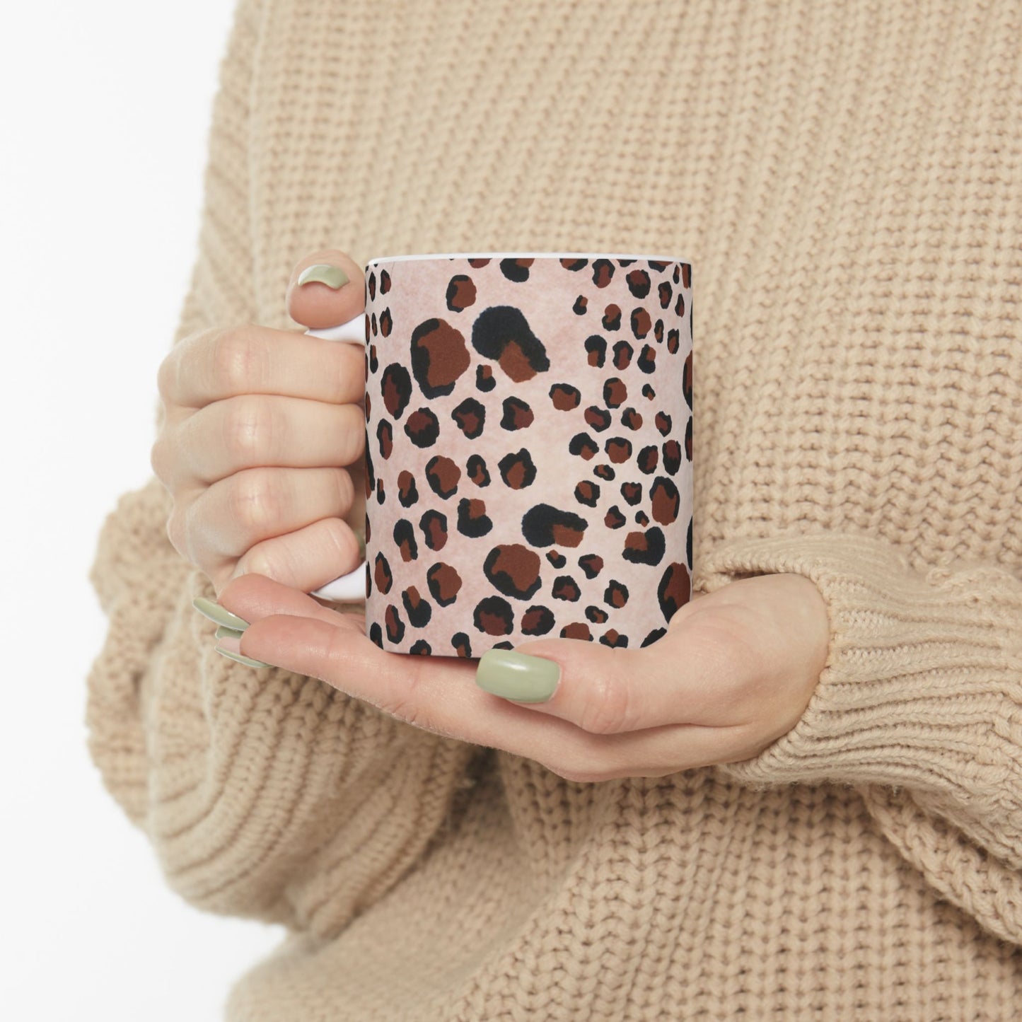 Leopard Light Pink Cup