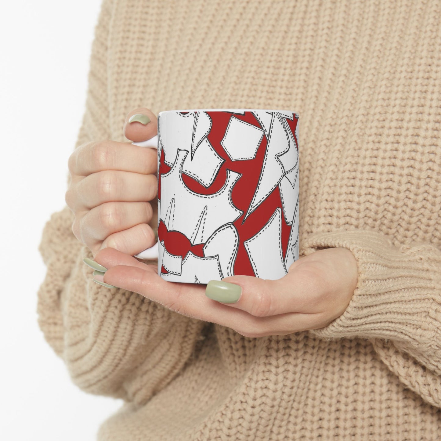 Pattern Pieces Red Cup