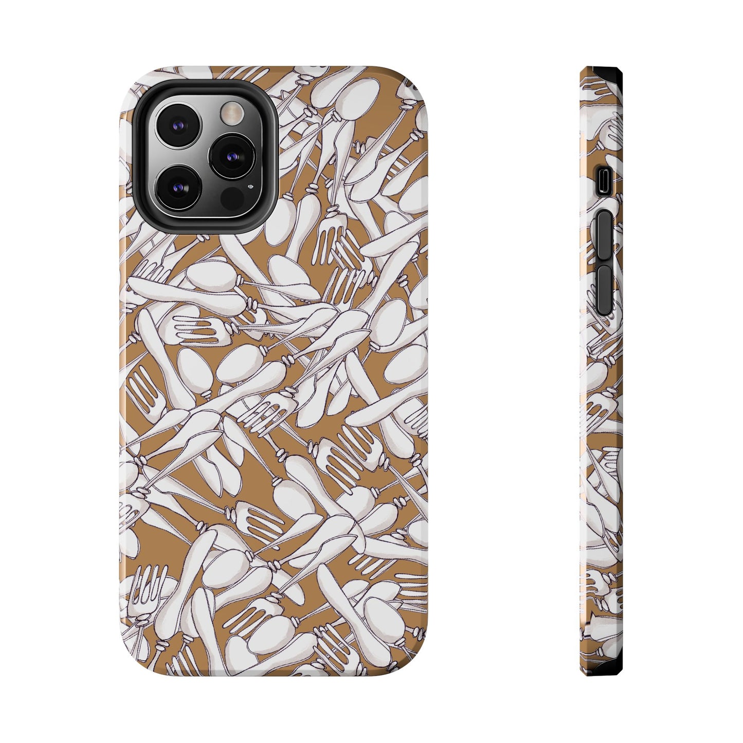 Silverware Wars Brown Phone Case