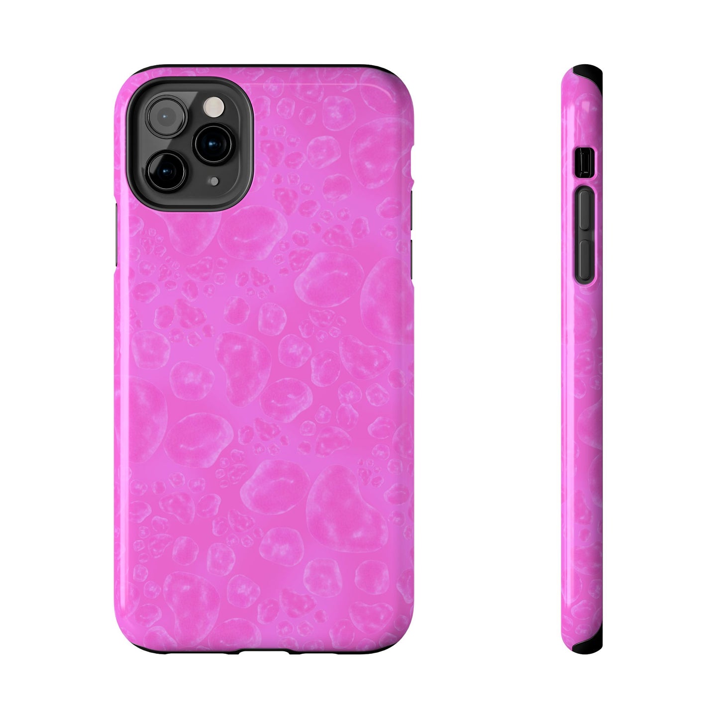 Paw Dots Cerise Phone Case