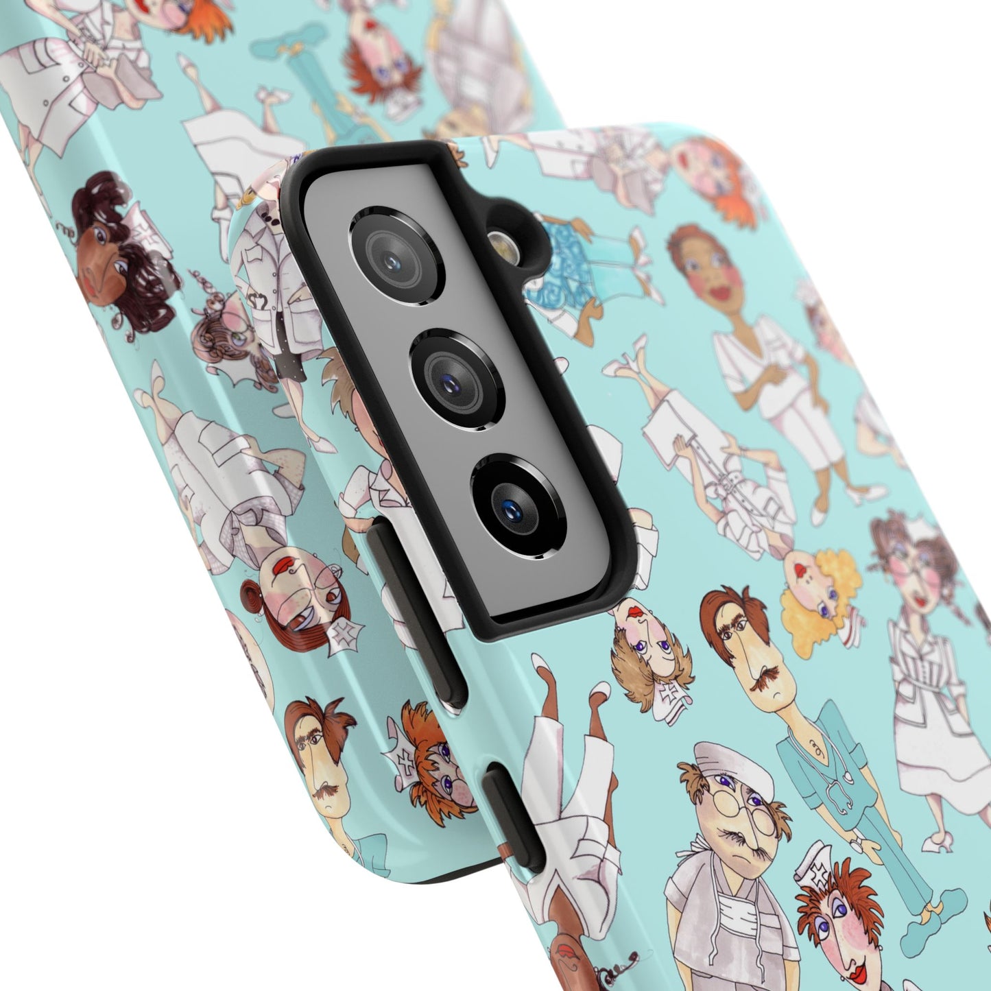 Happy Staff Aqua Phone Case