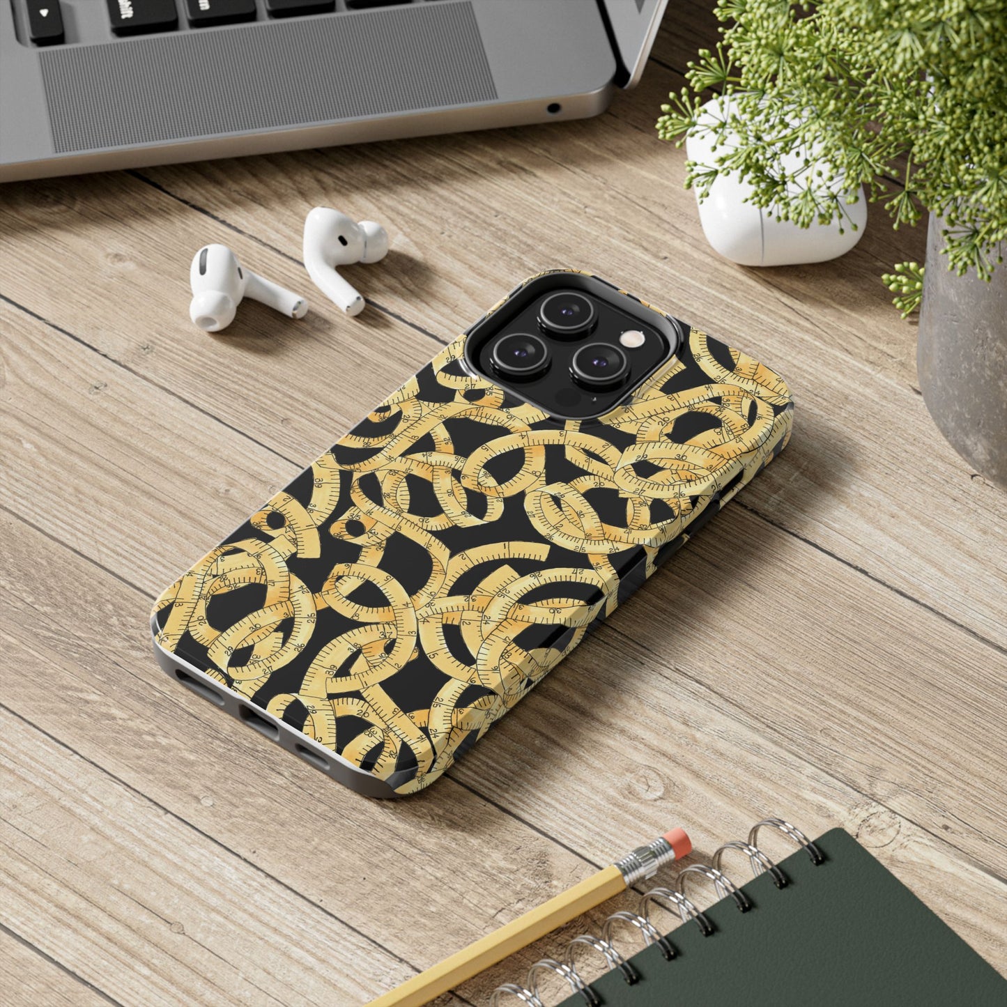 Tape Tangle Black Phone Case