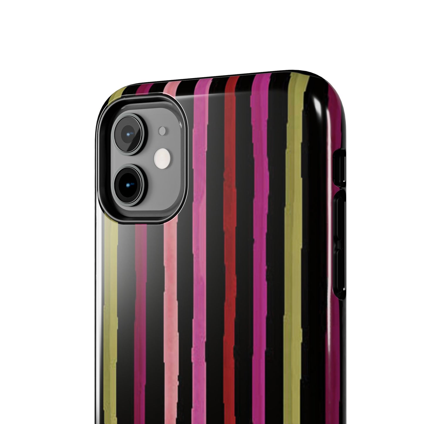 Garden Stripe Black Phone Case