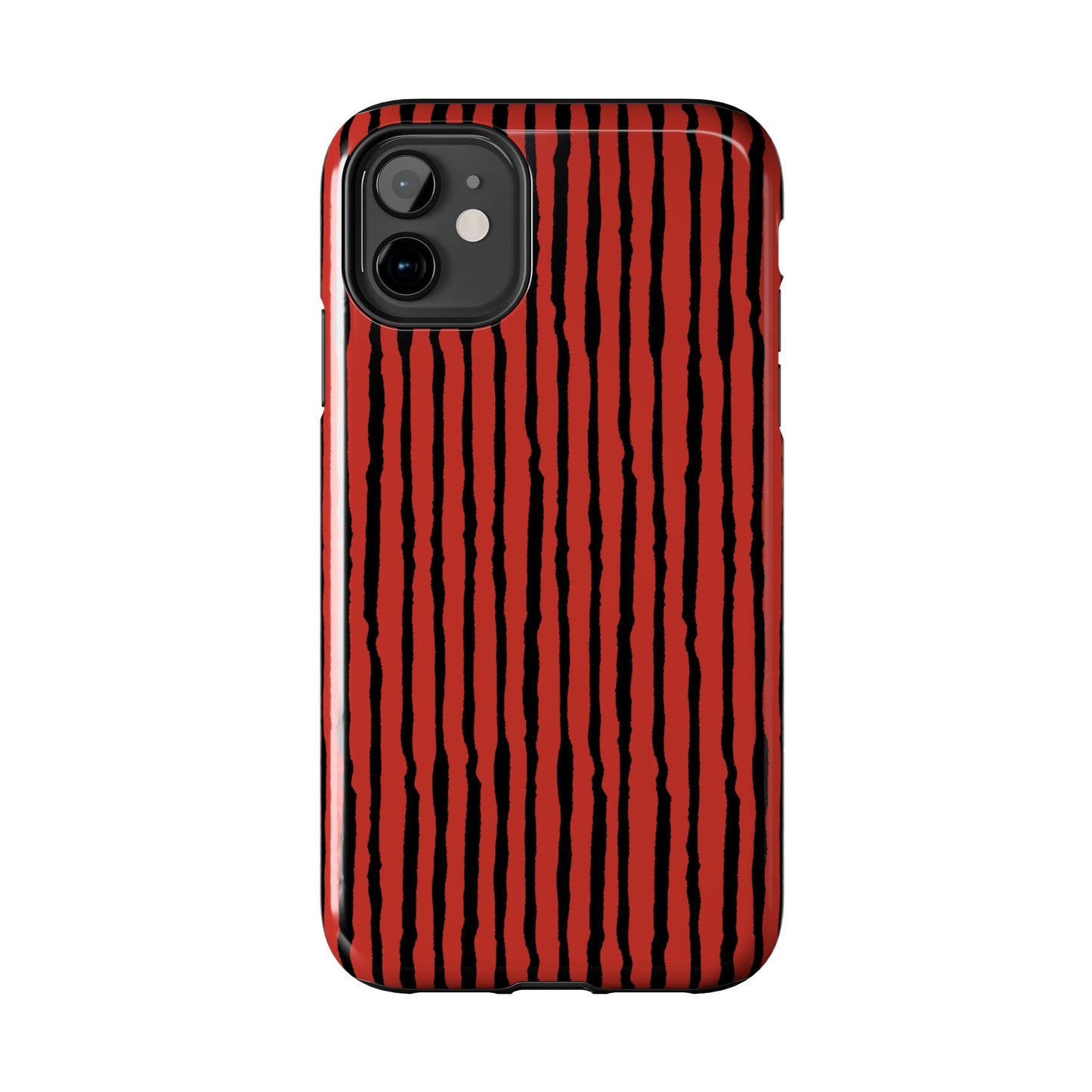 Sorta Stripe Red / Black Phone Case