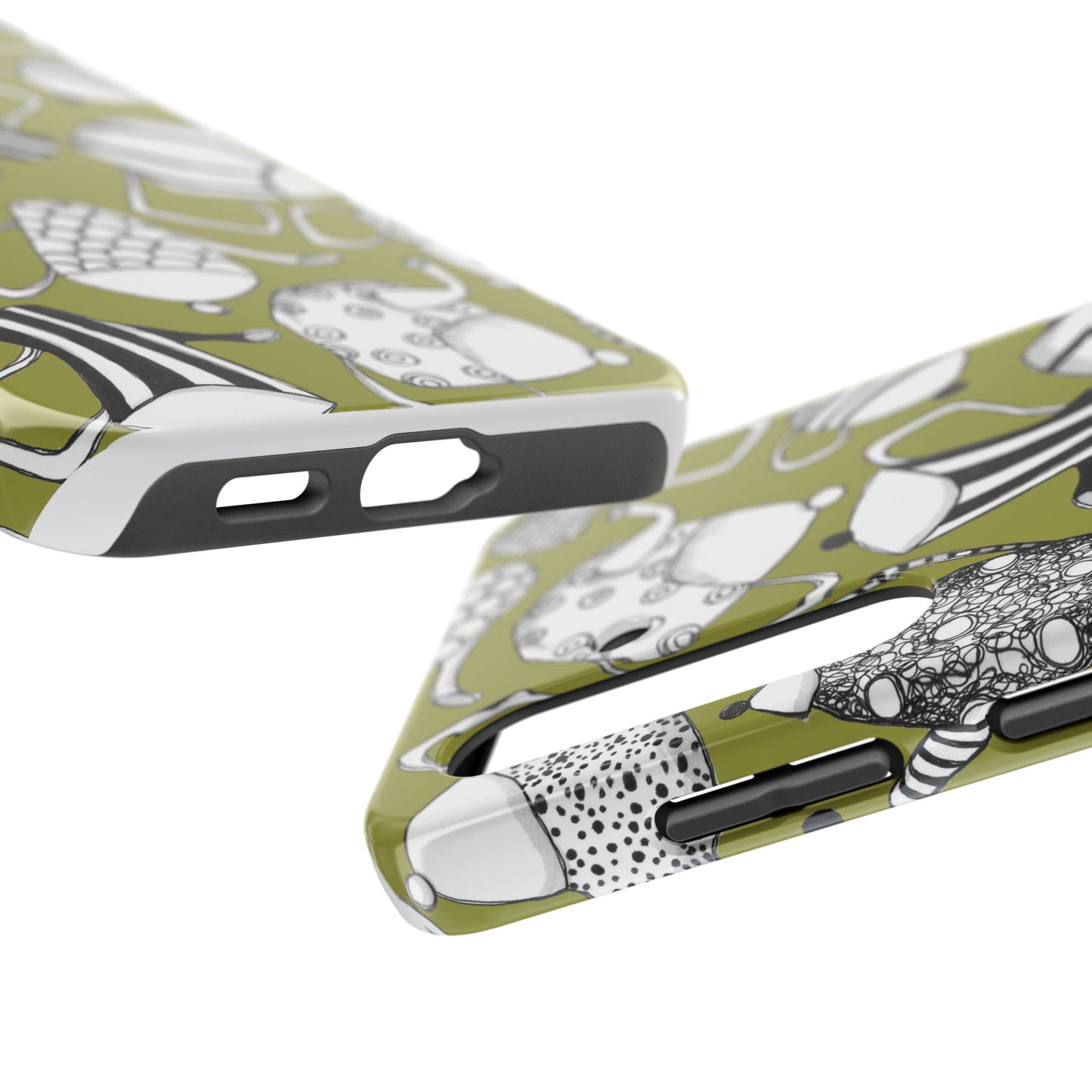 Coffee, Tea Anyone? Green Phone Case