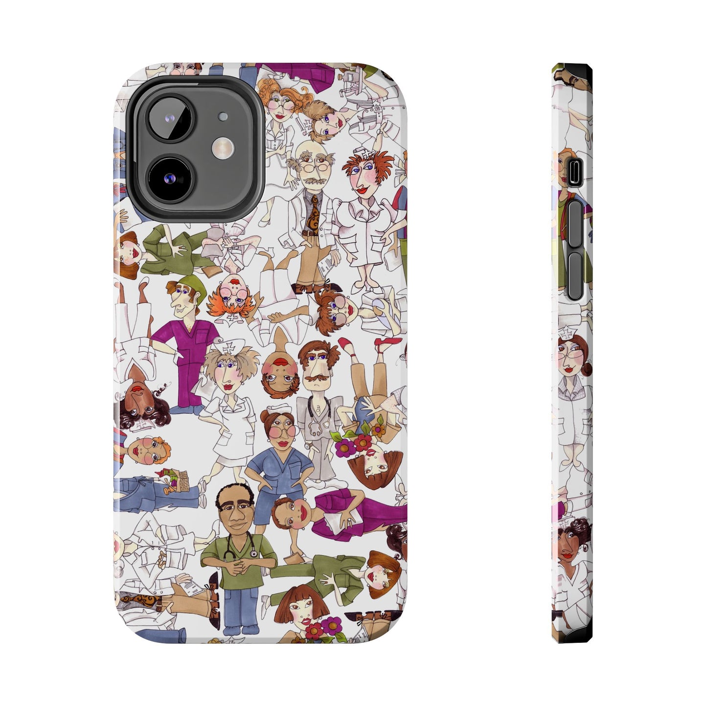 Diverse Nurse White Phone Case