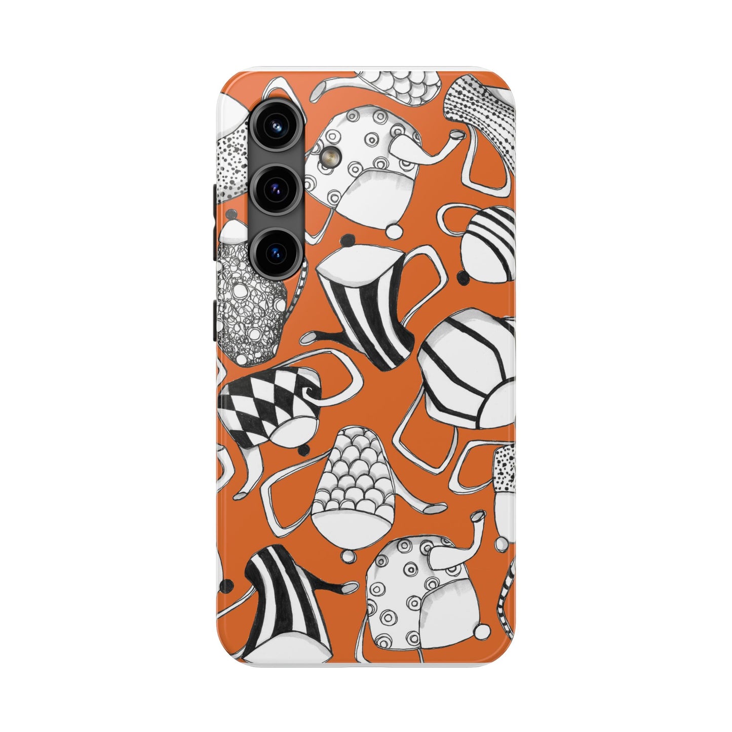 Coffee, Tea Anyone? Orange Phone Case