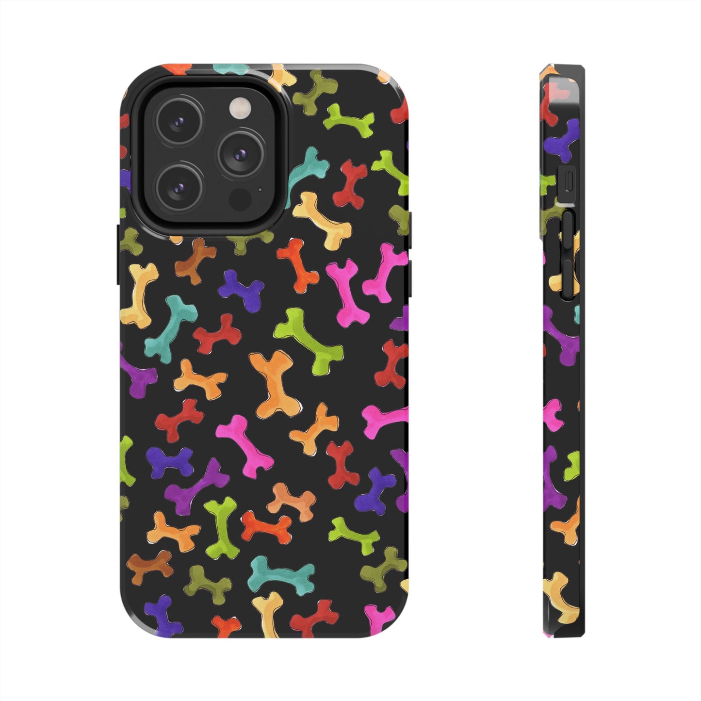Happy Bones Black Phone Case