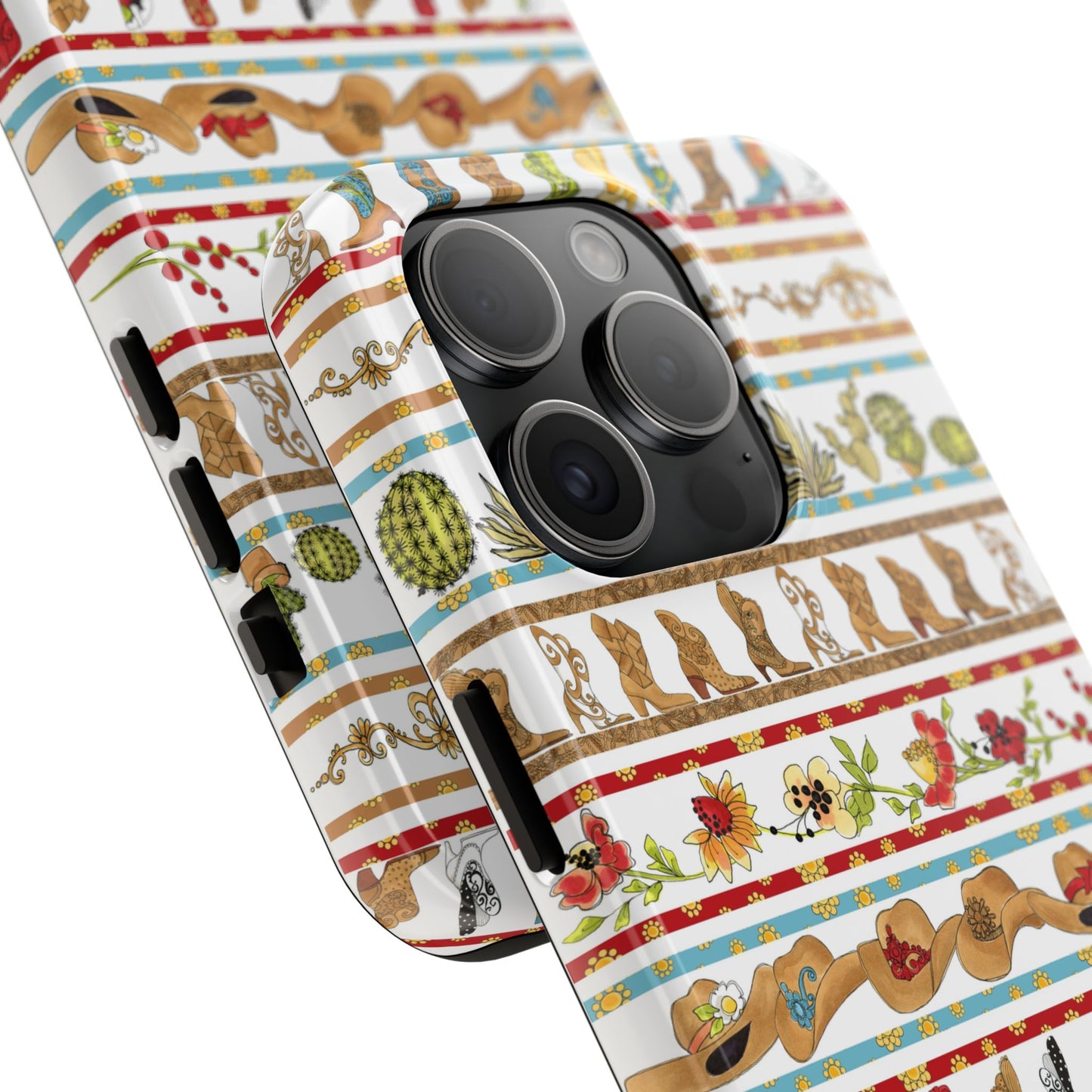 Whoa Borders White Phone Case