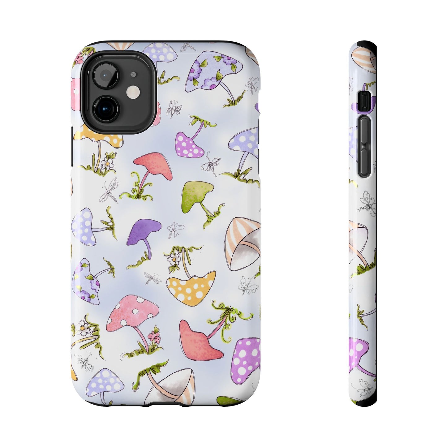 Mushroom Toss Blue Phone Case