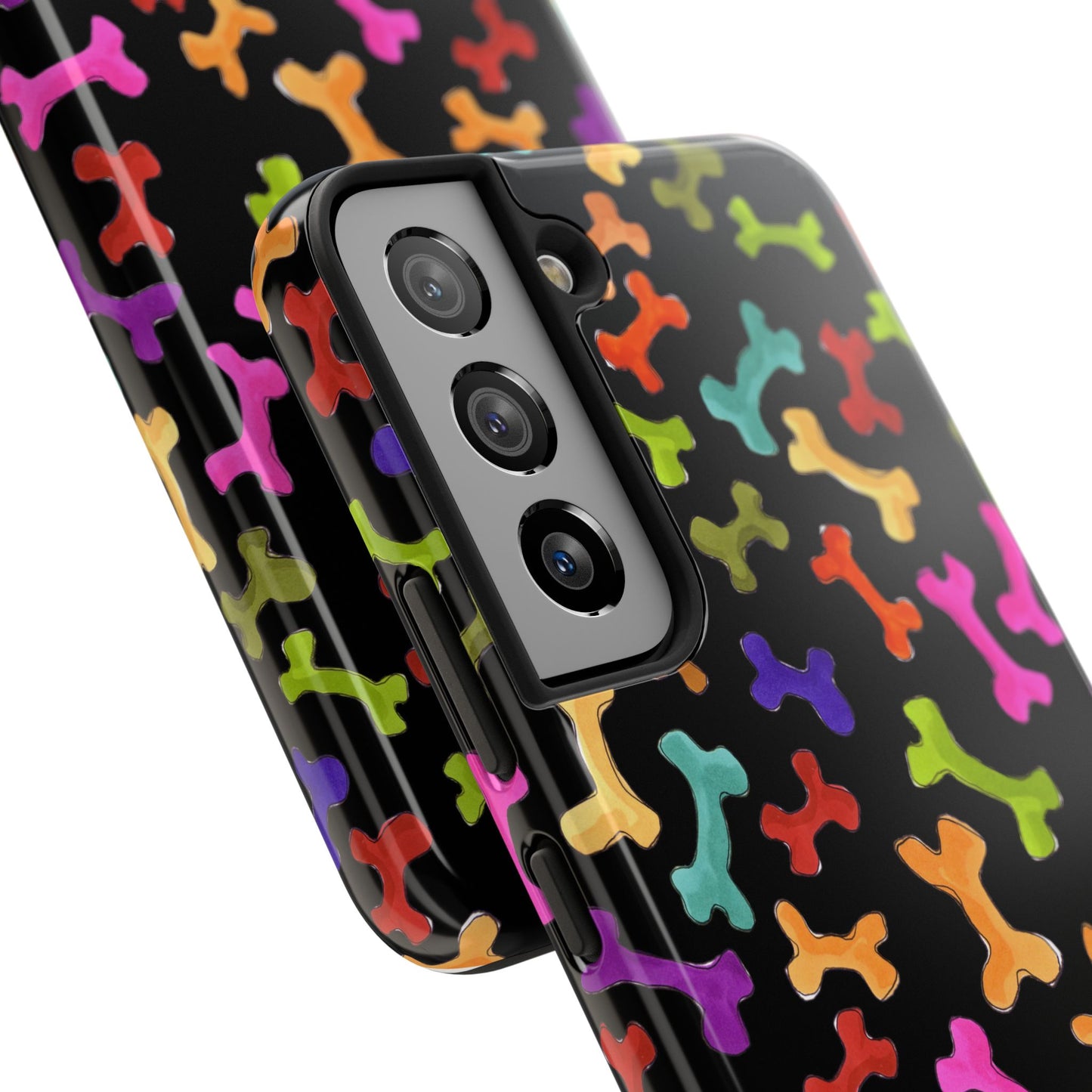 Happy Bones Black Phone Case