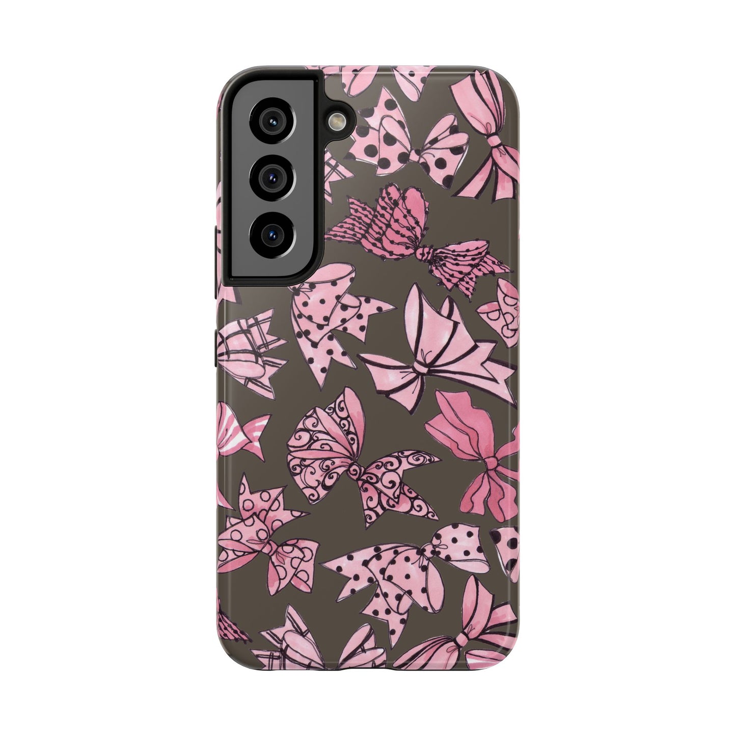 Blushing Bows Mocha Phone Case