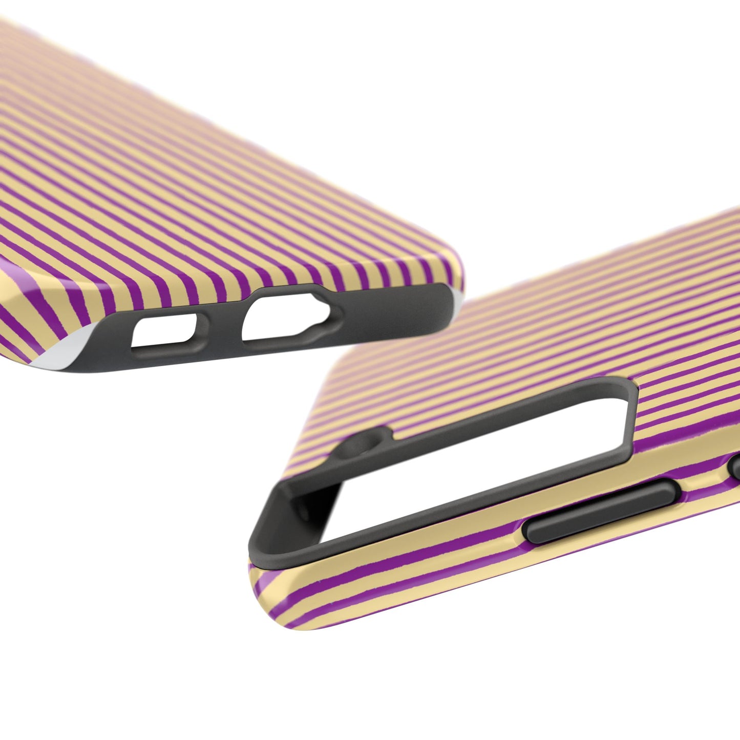 Stripe Yellow / Purple Phone Case