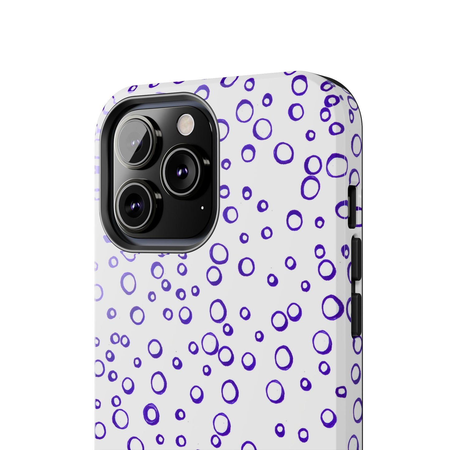 Blue See Through Dots Phone Case