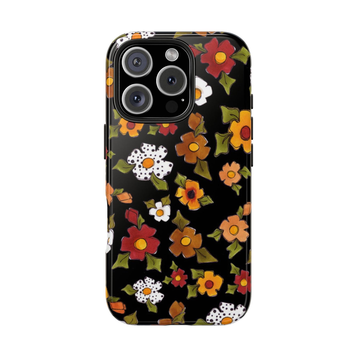 Spice Posie Black Phone Case