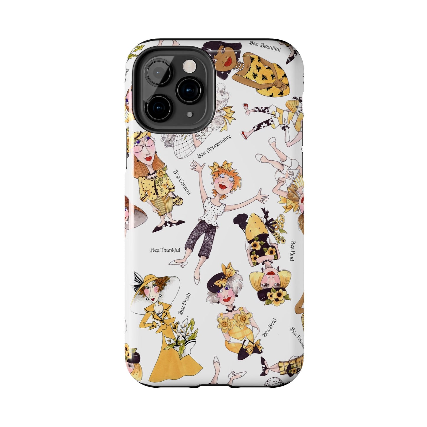 Bee Tossed White Phone Case