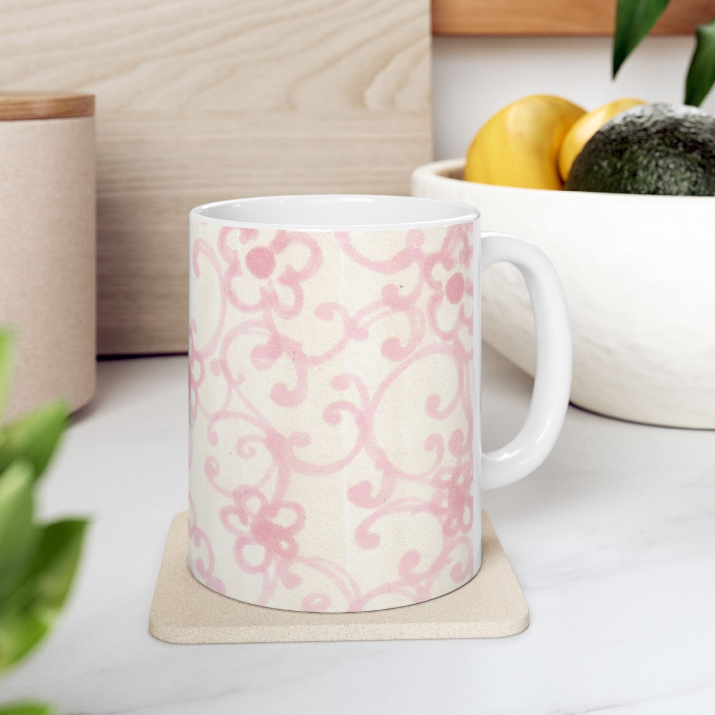 Floral Scroll Cup