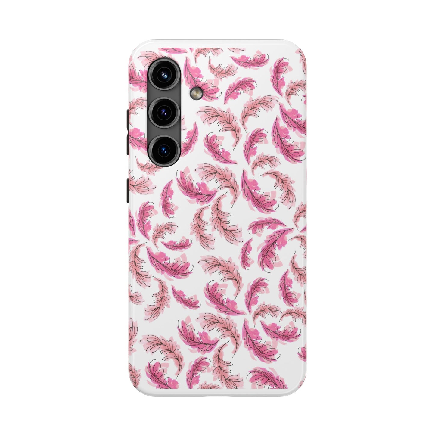 Flam Feathers White Phone Case