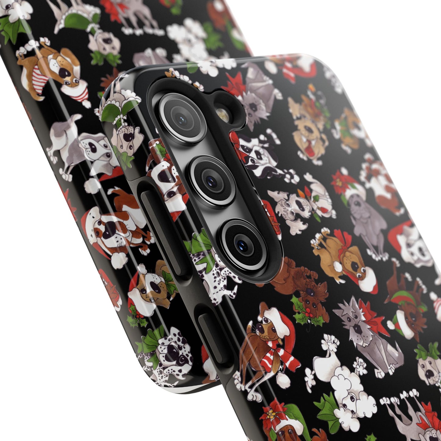 Doggie Toss Black Phone Case